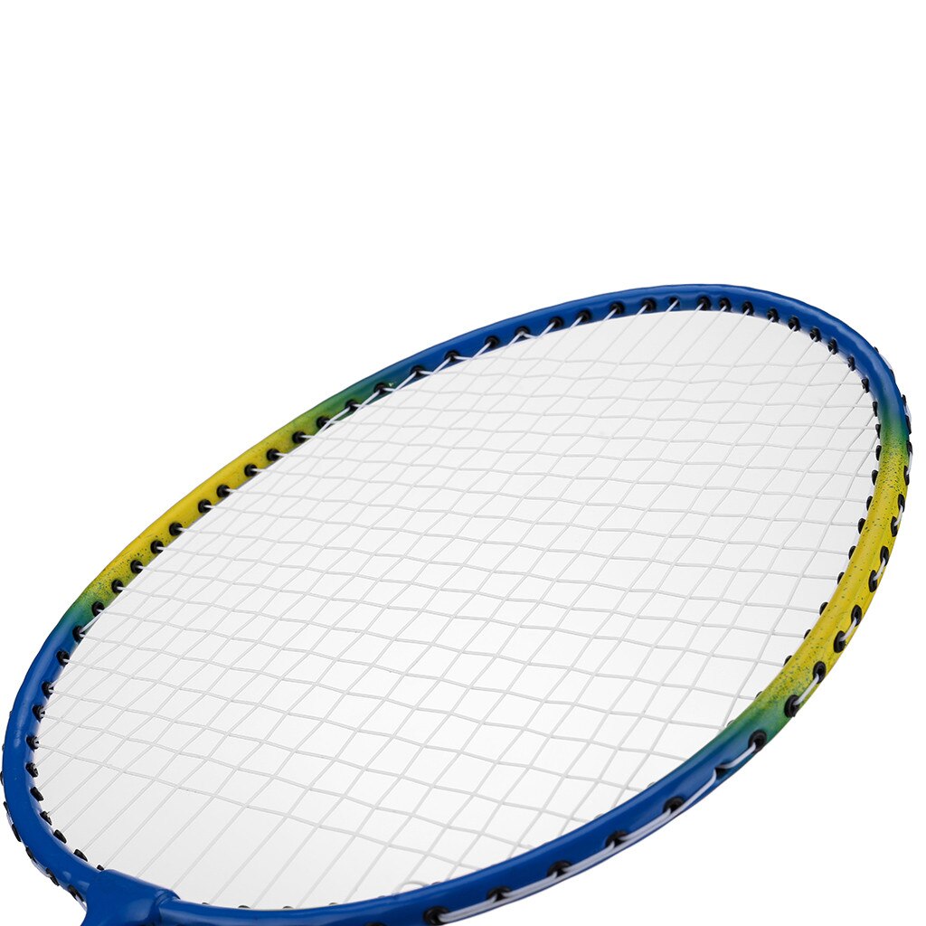 2 st badmintonracket set familj dubbel badminton spelracket lätt lek träning träning badminton racket för vuxna barn