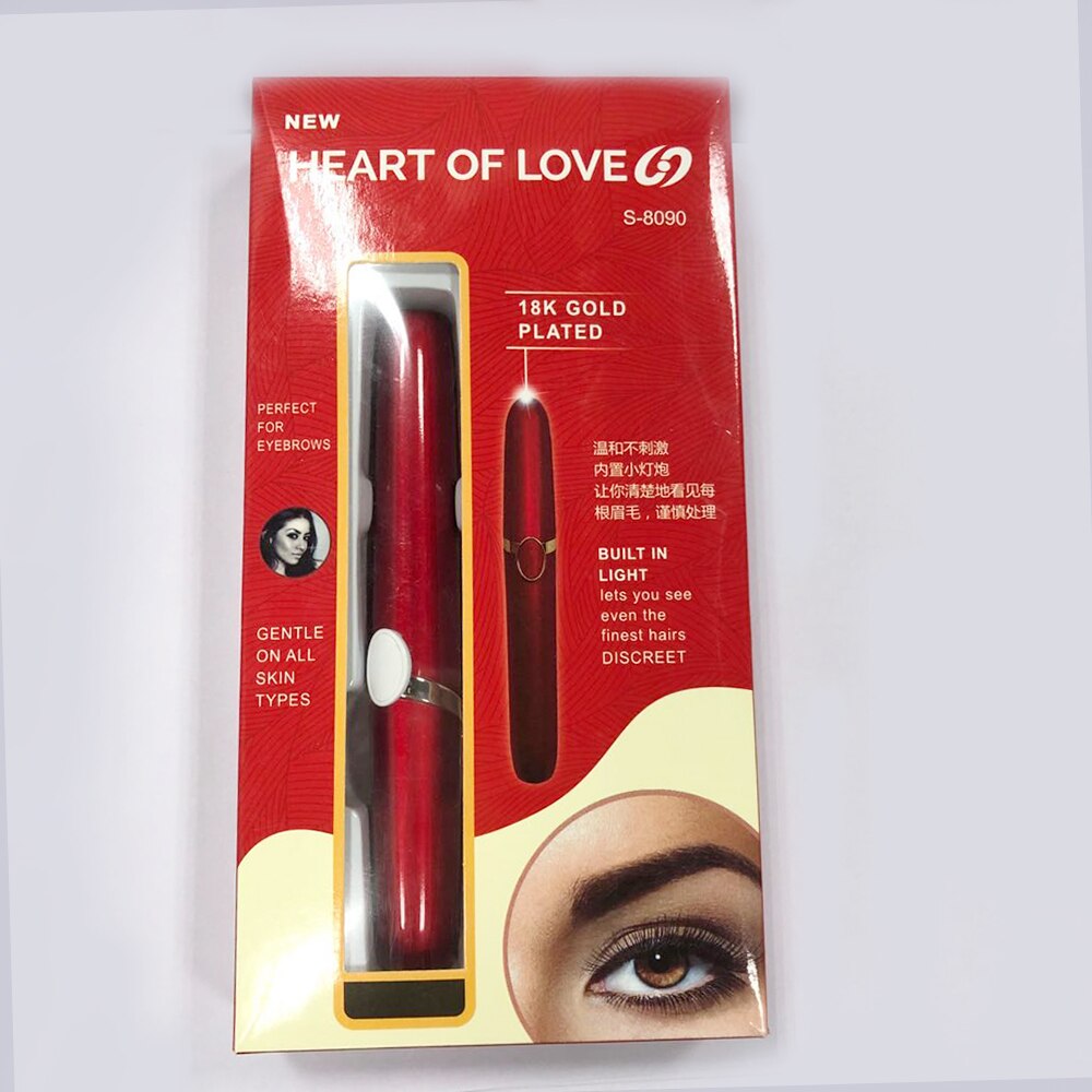 Klassieke veilige elektrische gezichts- en wenkbrauwschaar, mini draagbare tondeuse voor vrouwen, lichaamsscheerapparaat, verwijderaar van scheermesjes en epilator.: Usb 001 met doos