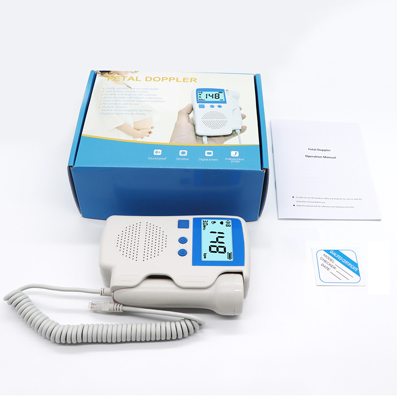 Detector de ritmo cardíaco Fetal para bebés, Monitor Fetal portátil de 3,0 MHz para el embarazo bebes estetoscopio ultrasonido doppler fetal embarazada ecografo portatil hogar sonar fetal monitor escuchar latidos bebe