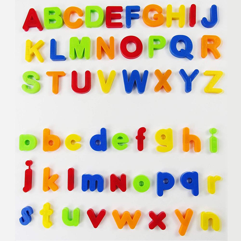 Multicolor magnético números abecedario magnético para nevera aprendizaje juguete infantil educativo imán de nevera de aprendizaje ortografía Juguetes