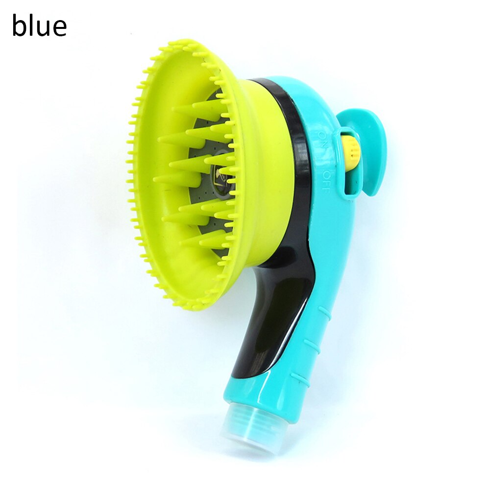 Rociador de baño para perros y gatos, cabezal de ducha, boquilla de ducha de mano multifunción, cepillo de aseo para mascotas, suministros para mascotas,: Blue