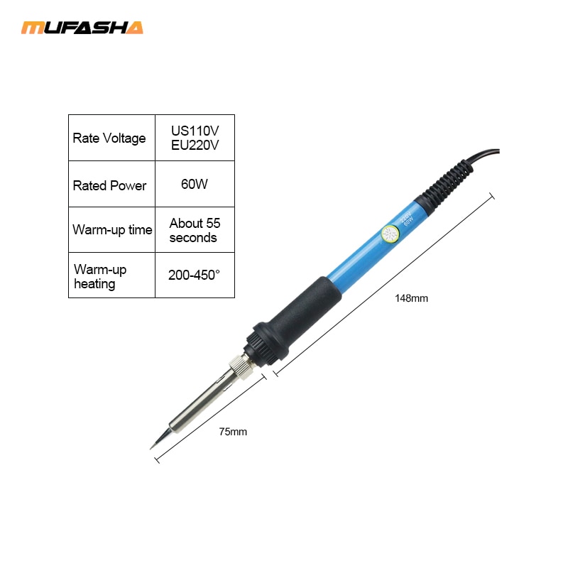 Adjustable Electric Hand Soldering Iron 110V and 220V Heating Soldering Iron