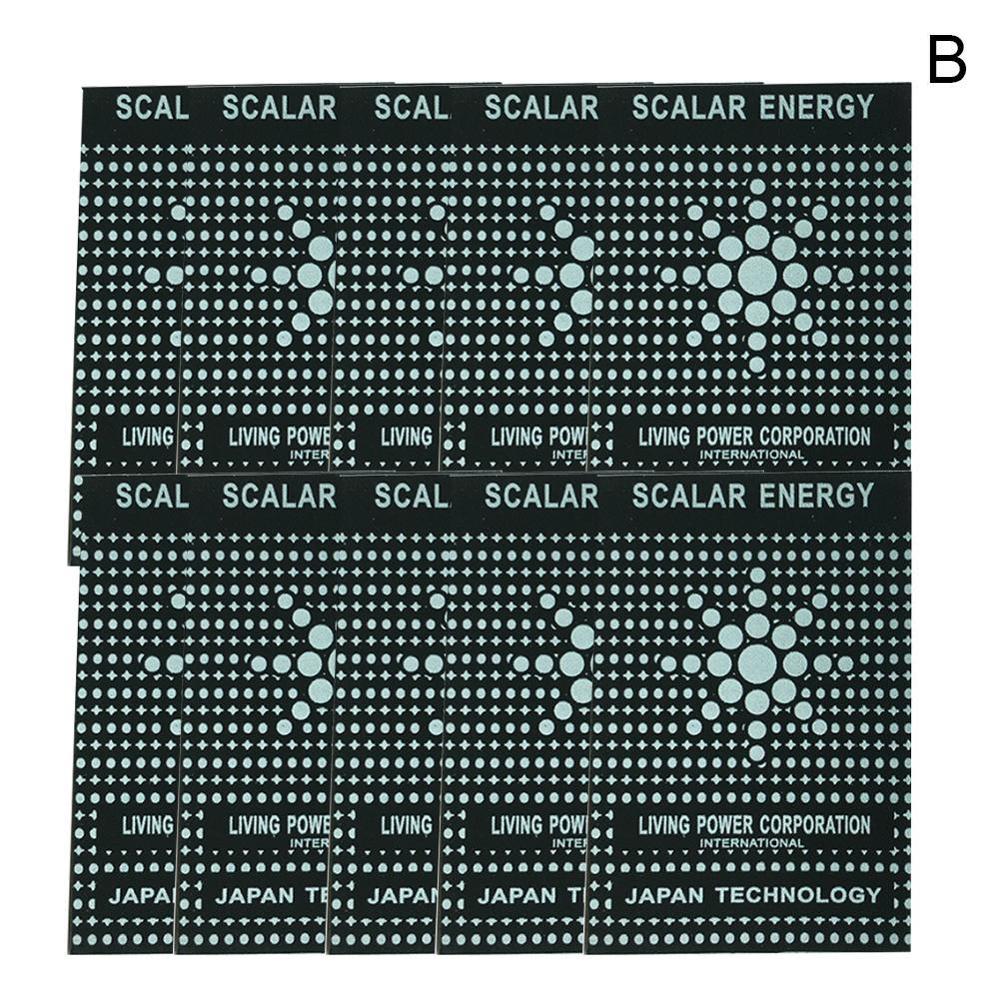 10pcs EMF Protection Cell Phone Patch Anti Radiation EMR Scalar Computer Electronics Negative Neutralizer Ion Shield Sticke I0Z7: B