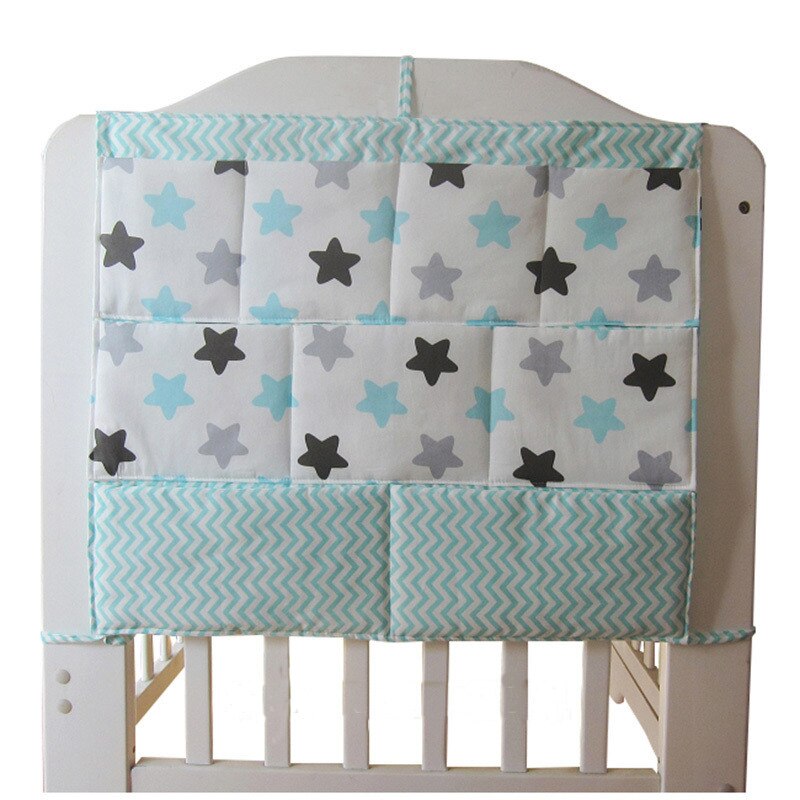 Babybedje Zak Opknoping Opbergtas Wieg Baby Bed Bumper Opknoping Opbergtas Multi-Functionele Mousseline Baby Beddengoed Bumper nachtkastje: NO18