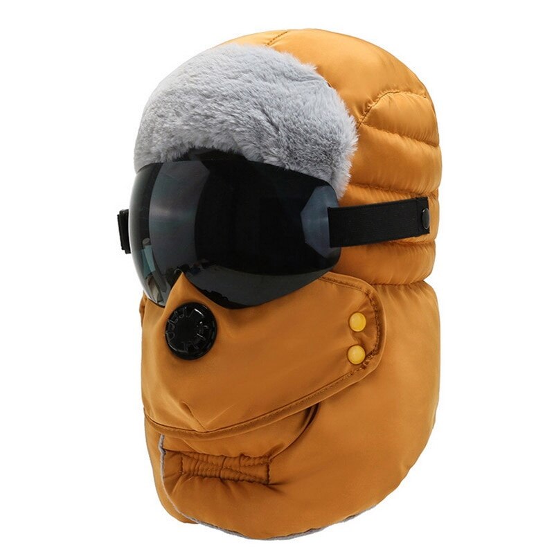 nouvelle casquette chaude hiver hommes originale hiver chapeaux pour femmes enfants imperméable à l'eau avec des lunettes Cool cagoule: 14