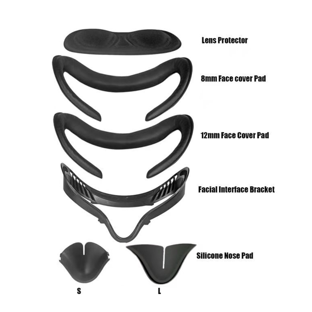 6Pcs Eye Mask Cover Voor Oculus Quest 2 Vr Glas Cover Transpiratie Lens Kussen Protector Eye Cover Pad Voor oculus Quest 2