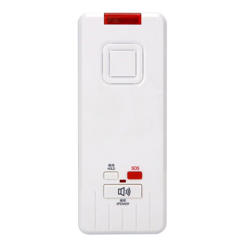 Wall-mounted Telephone, No Handset, Hotel Landline Wall Phone Speaker for Business Office, SOS Fast Dial, Automatic Take-up: white