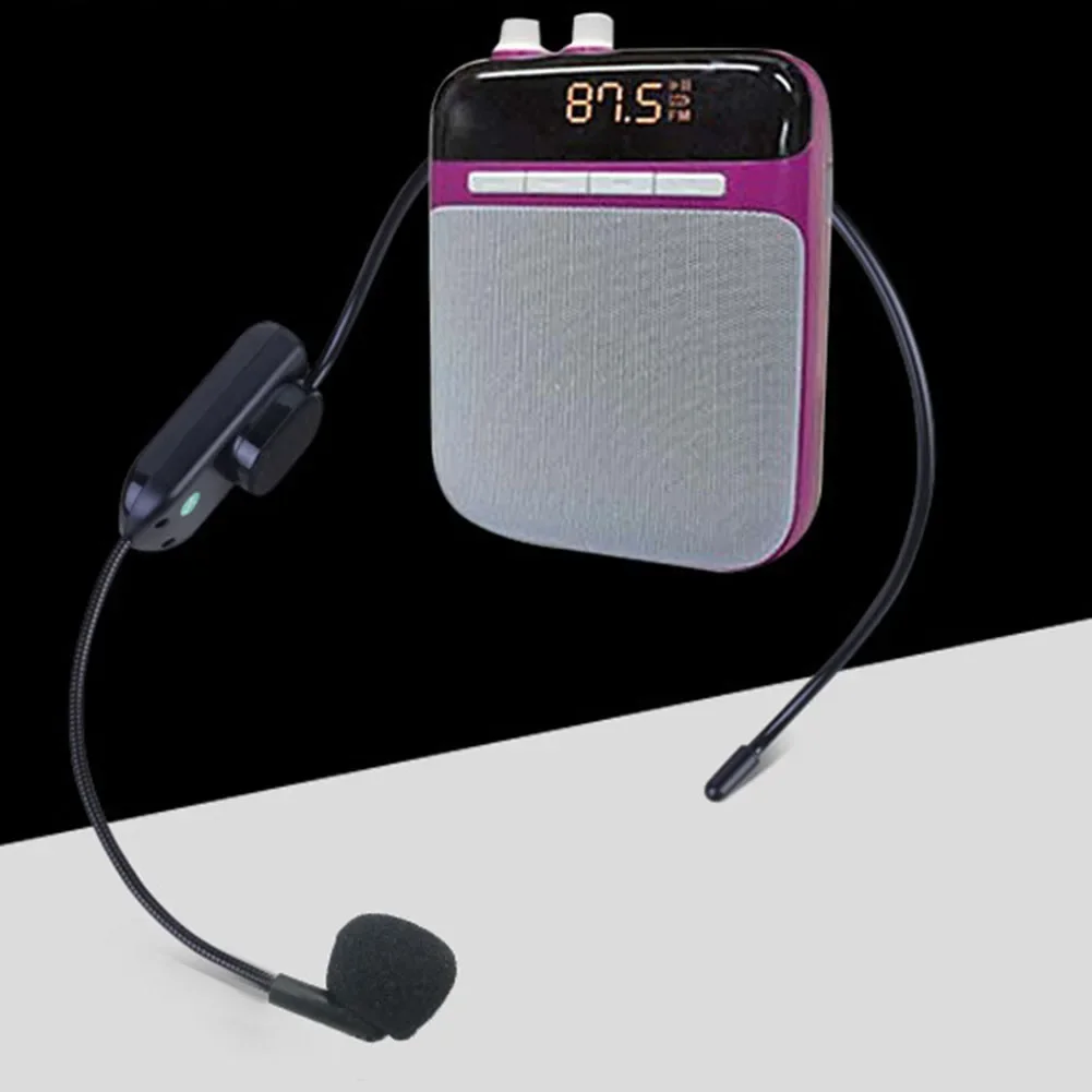 FM Wireless Microphone Headset Megaphone Radio Mic For Loudspeaker For Teaching Head Mounted Handheld 2-in-1 Wireless Microphone