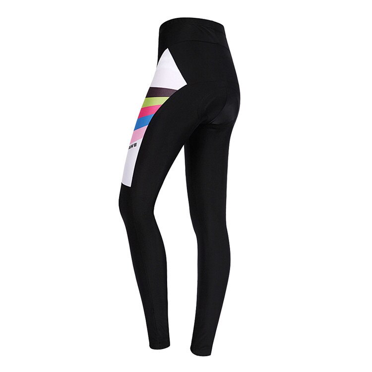 Wosawe femmes cyclisme collants pantalons longs gel rembourré vélo vélo pantalon vêtements de sport pantalons réfléchissants pantalons de cyclisme