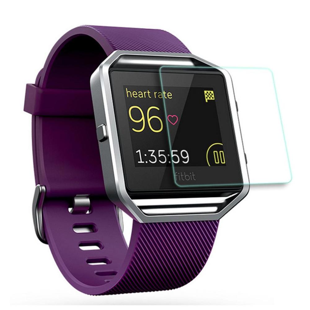3 stk /5 stk hd klart herdet glass beskyttelsesfilmbeskyttelse for fitbit blaze sporting smart watch herdet skjermbeskytter
