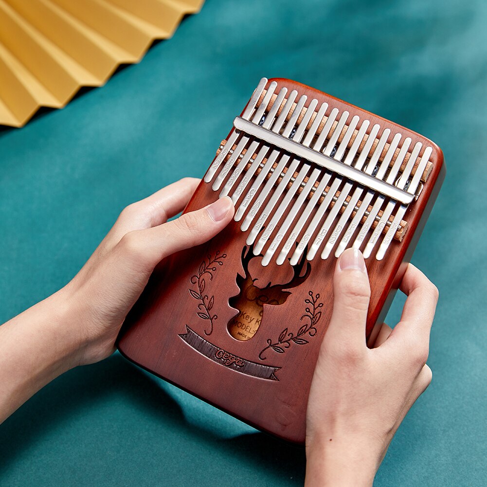 Mbira Musical Instrument Afrika Finger Klavier 17 Schlüssel Akazie Kalimba Daumen Finger Klavier Hirsch Schlagzeug Musical Instrument