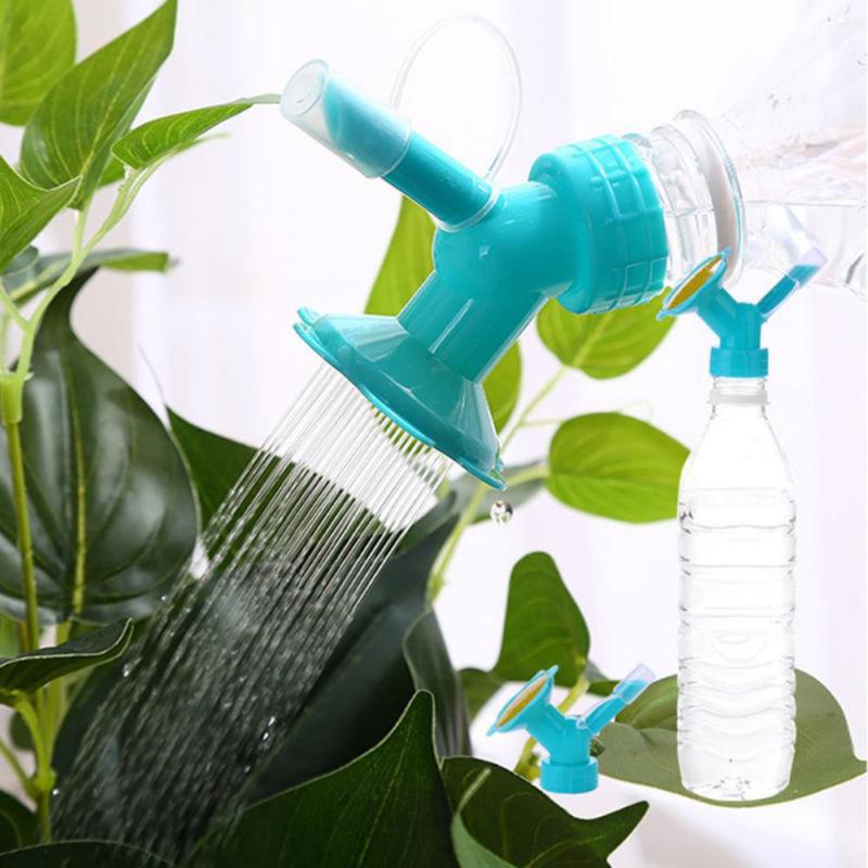 2 In 1 Plastic Sprinkler Nozzle Voor Bloem Waterers Fles Gieters Sprinkler Thuis Tuin Bloem Plant Water Sprinkler