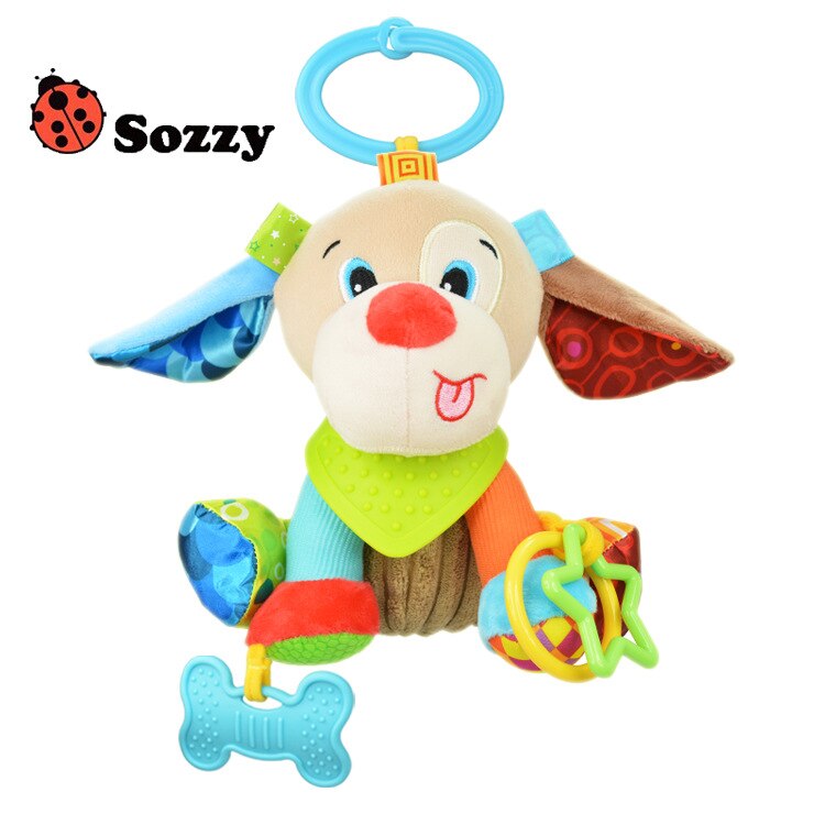 Autorisierten echte SOZZY 7 multi-funktion baby rassel glocke baby krippe kinderwagen hängen spielzeug: Black