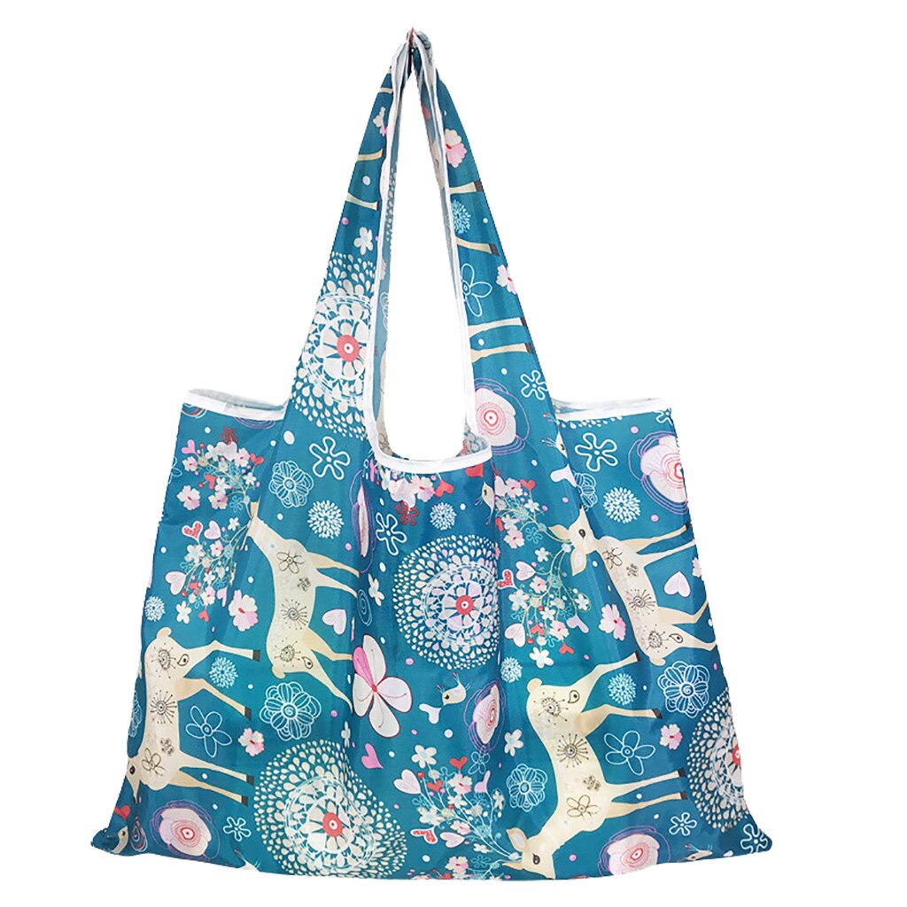 Eco Shopping Reizen Schoudertas Tote Handtas Folding Herbruikbare Handtas Tote Bag Vrouwen Grote Schoudertassen #6.29: C