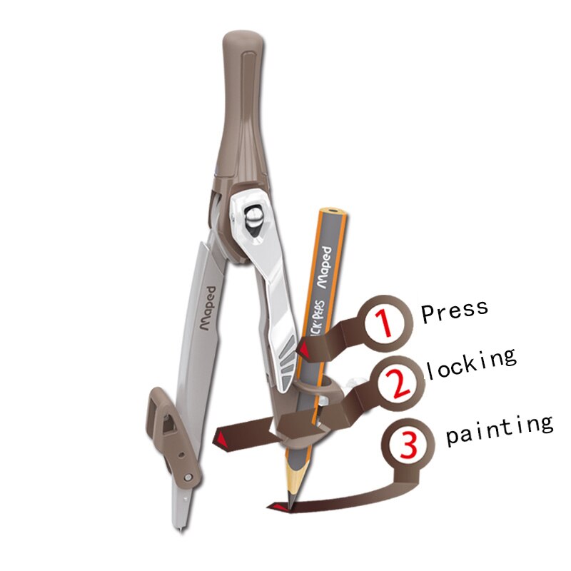 Maped Innovative compass student drafting and drawing compasses