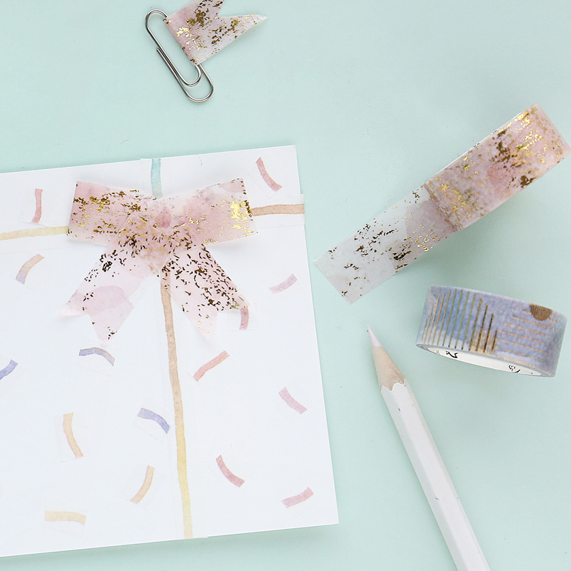 JUKUAI Aquarell Vergoldung Washi Klebeband DIY Dekoration Scrapbooking Planer Maskierung Band Klebeband Etikett-aufkleber Schreibwaren8123