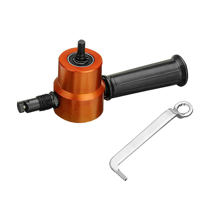 Nibble Metal Cutting Machine Double Head Sheet Nibbler Saw Cutter Tool Drill Attachment Cutting Tool Nibbler Sheet Metal Cutter
