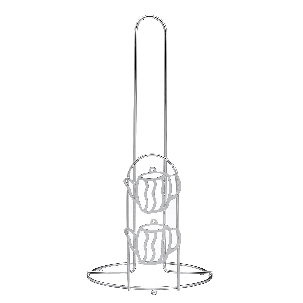 Standing Kitchen Roll Paper Towel Holder Rack Organizer Stainless Steel Storage Shelf Kitchen Bathroom Hardware Paper Holders: Teapot S