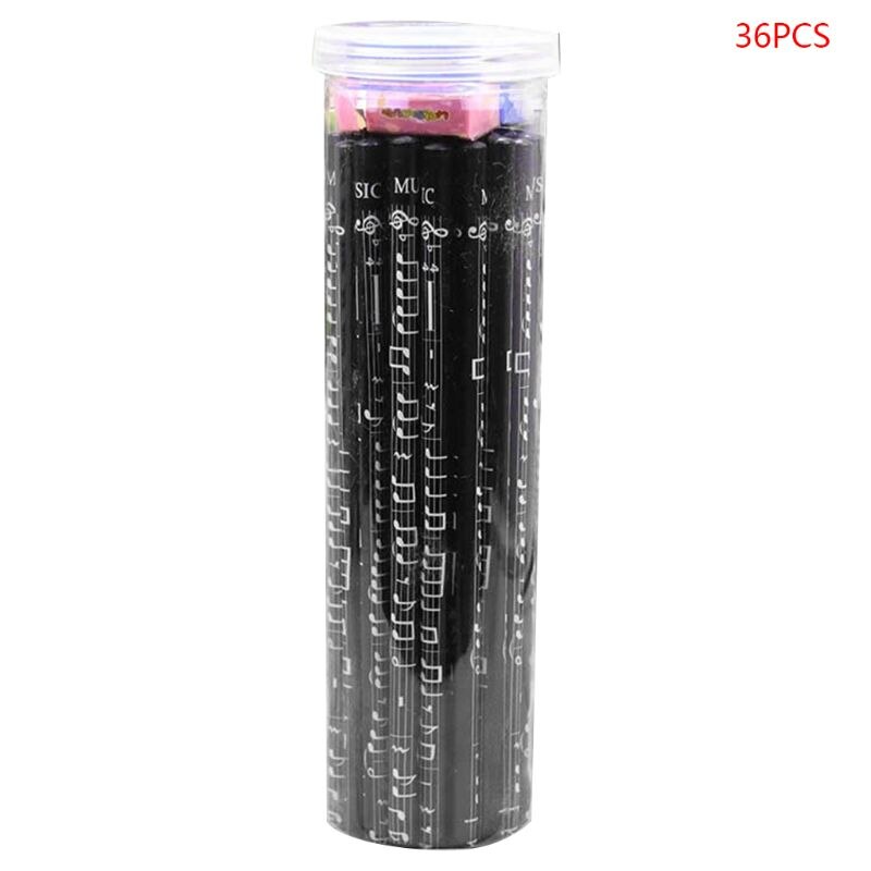 36pcs Musical Note Pencil Pen 2B Standard Piano Notes Writing Drawing Stationery: C