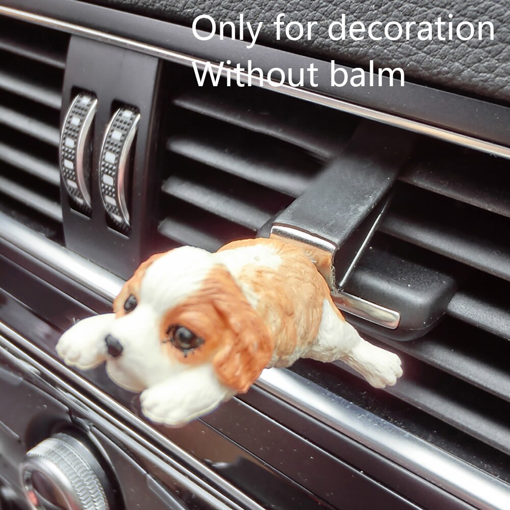 Biludluftningsklemme sød dekoration fransk bulldog corgi beagle figur dejlige biler interiør stikkontakt hund indretning tilbehør