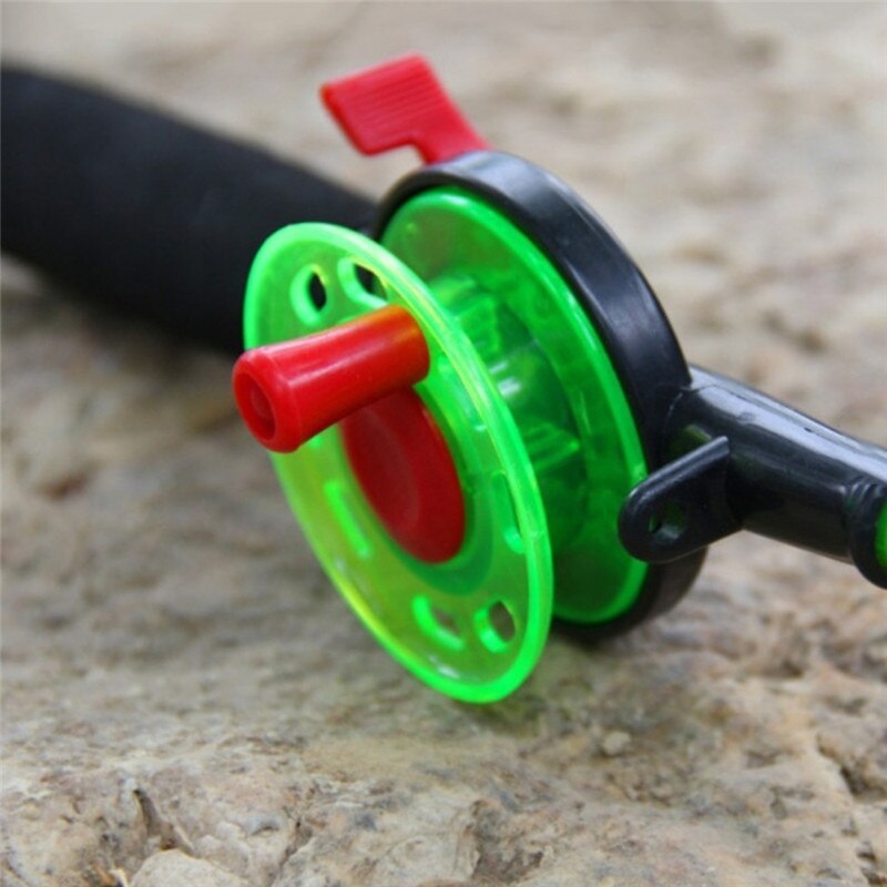 2pcs Portable Ice Winter Fishing Rod Reel Combos Spinning Lake Fishing Rod