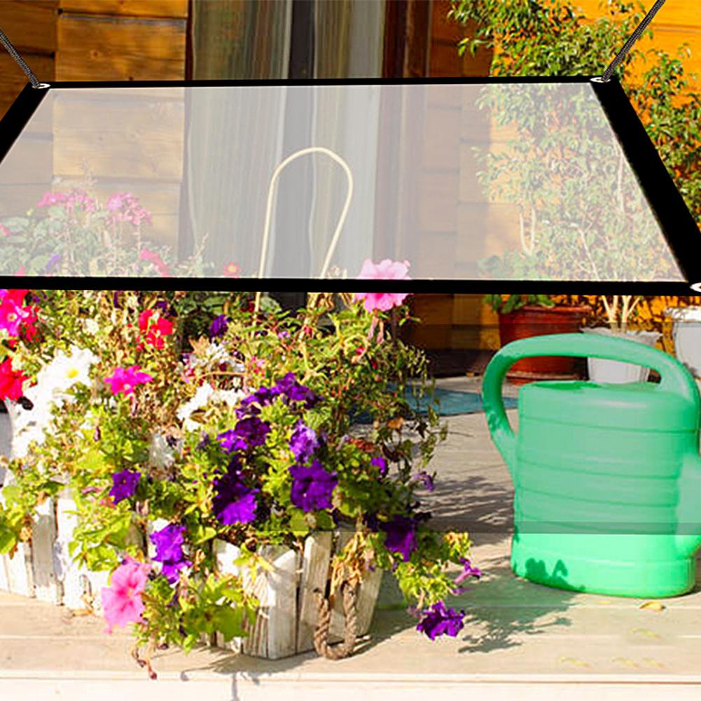 Garten Windschutzscheibe transparent Flugzeug Film Regendicht Baldachin Vogel nachweisen Schild Tuch garten zubehör jardin