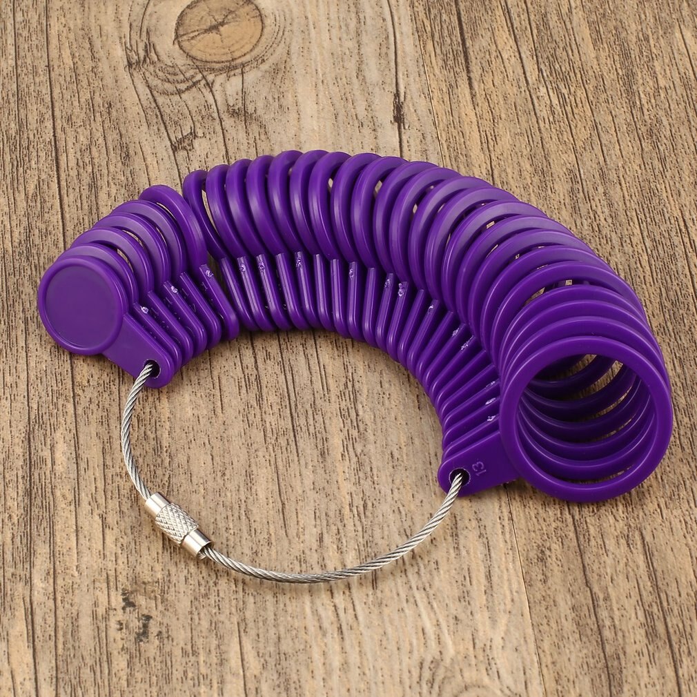 básico de joyería, herramienta de medición adecuada para joyería de talla estadounidense de 0 a 13, herramienta de joyería de lazo, anillo medidor de tamaño de anillo