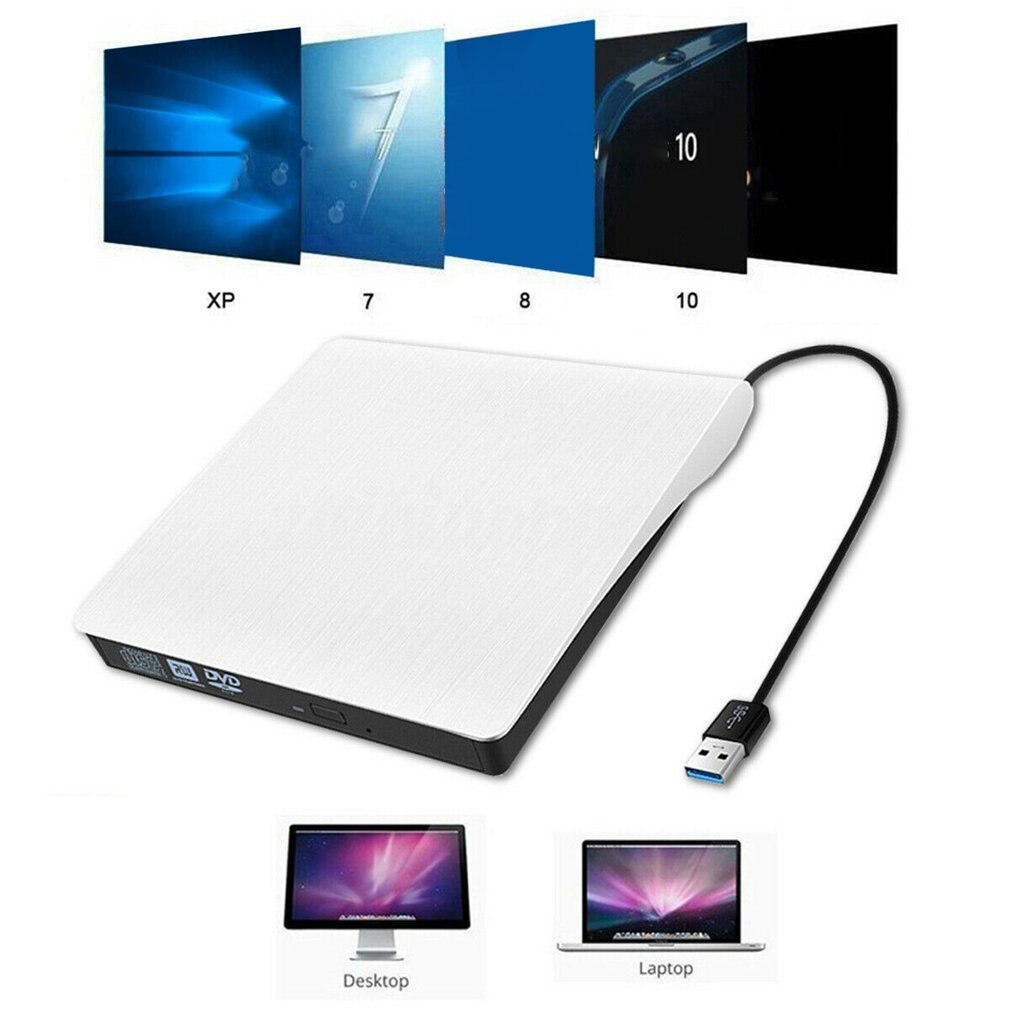 Usb 3.0 Slim Externe Dvd Rw Cd Writer Brander Reader Speler Optische Drives Voor Laptop Pc