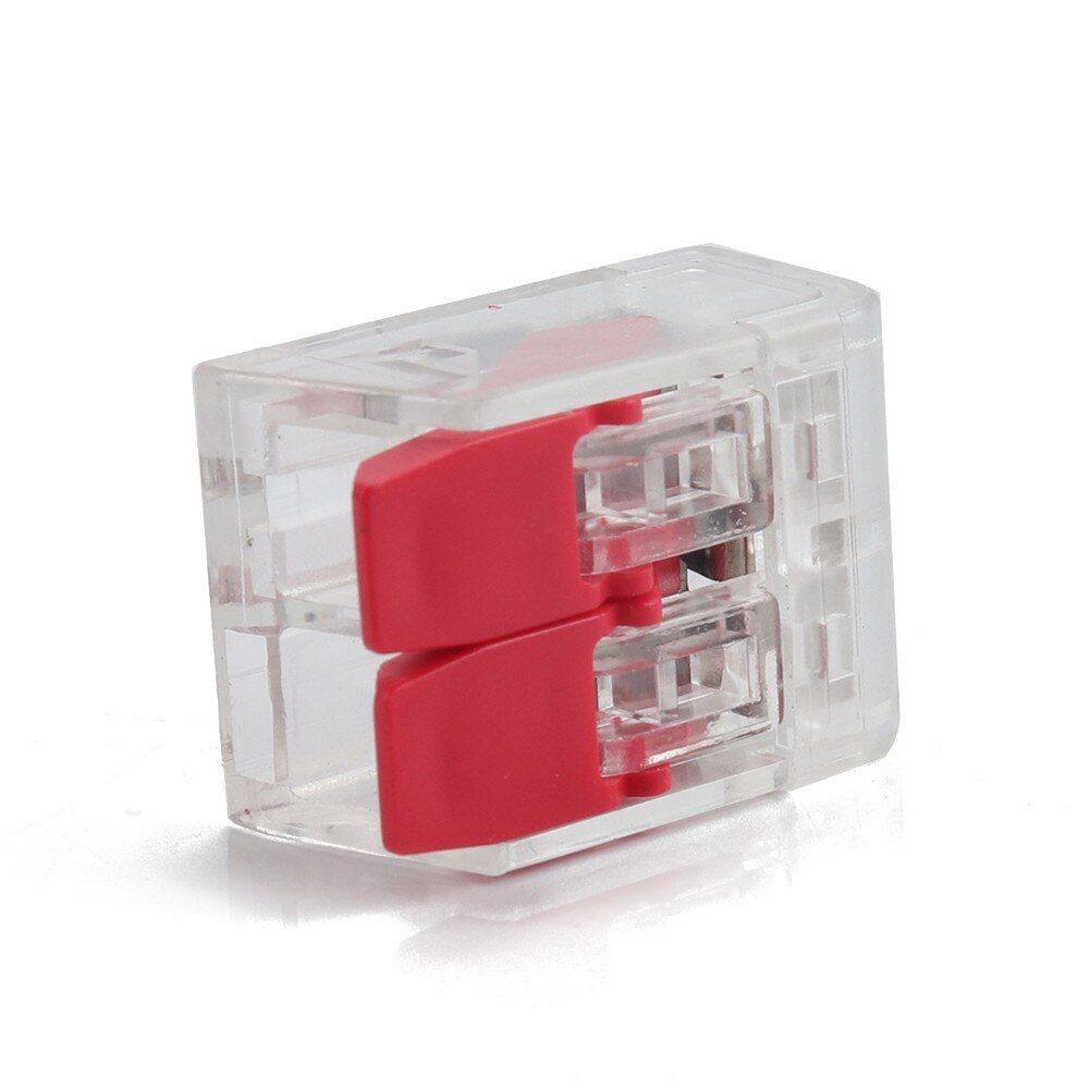 60 uds. Conector de Cable 12-24AWG 2-conductores Clips de empalme compactos Cable Coonnectors cables Clips