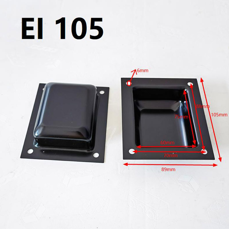 10 Uds EI66/76/86/96/105/114 transformador cubierta superior campanas cubiertas lado de hierro protector superior accesorios de altavoz: Castaño