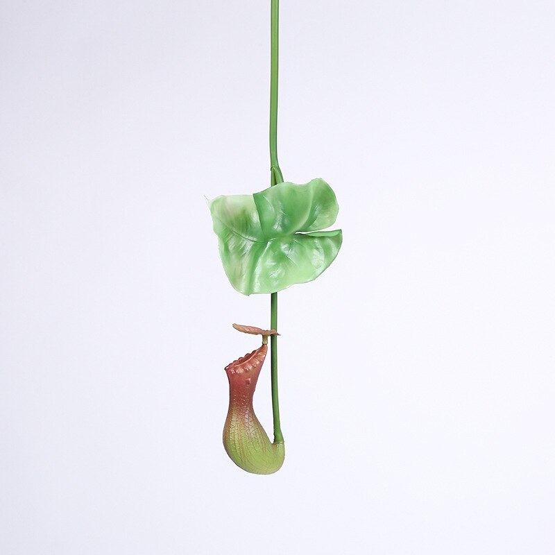 Nepenthes Artificial Plants Bedroom Decoration Hanging Flower Vine DIY Decor For Home Wedding Banquet Photo Background: Dark green
