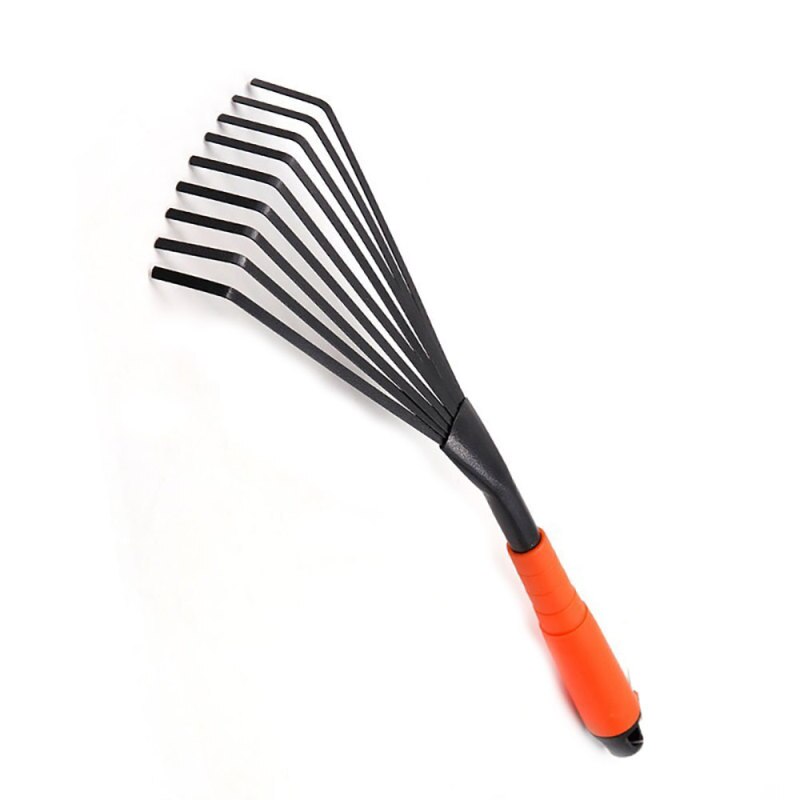 16 inch Portable 9 Teeth Durable Garden Rake Fan L... – Grandado