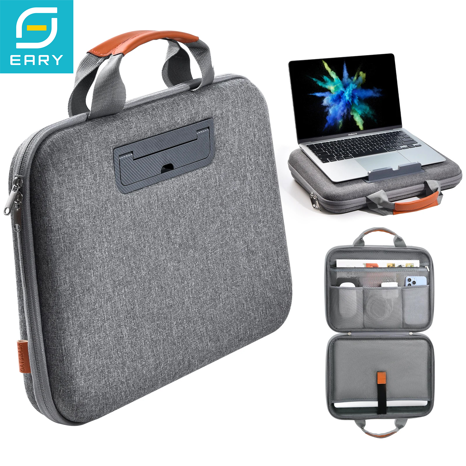 Funda Maletín EARY para Portátil 13.3-16.2" MacBook Pro/Air - Maletín Duradero de Poliéster