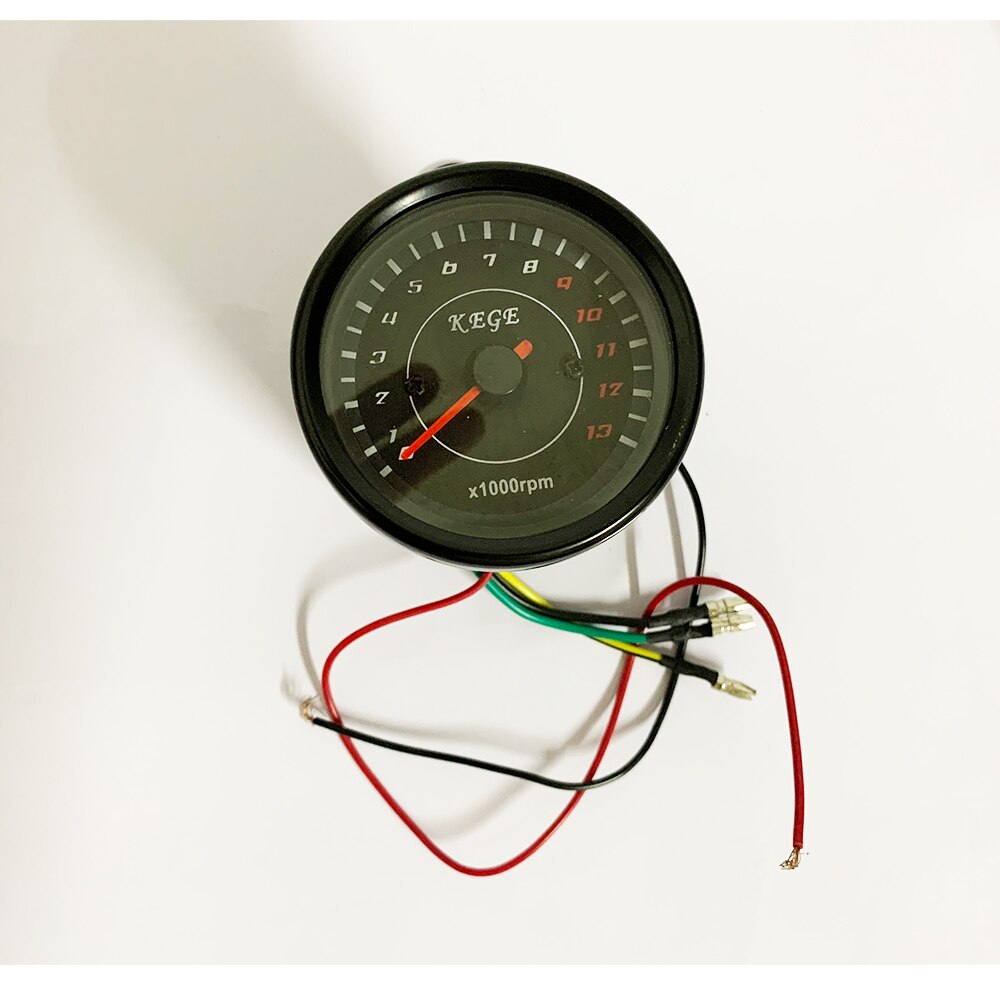 Motorcycle Odometer Black Shell With Bracket Modified Speed LED Electronic Tachometer Retro Table