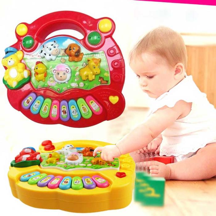 Baby Educatief Piano Kinderen Speelgoed Muziek Musical Developmental Animal Farm Piano Geluid Leren Speelgoed Voor Kinderen DS19
