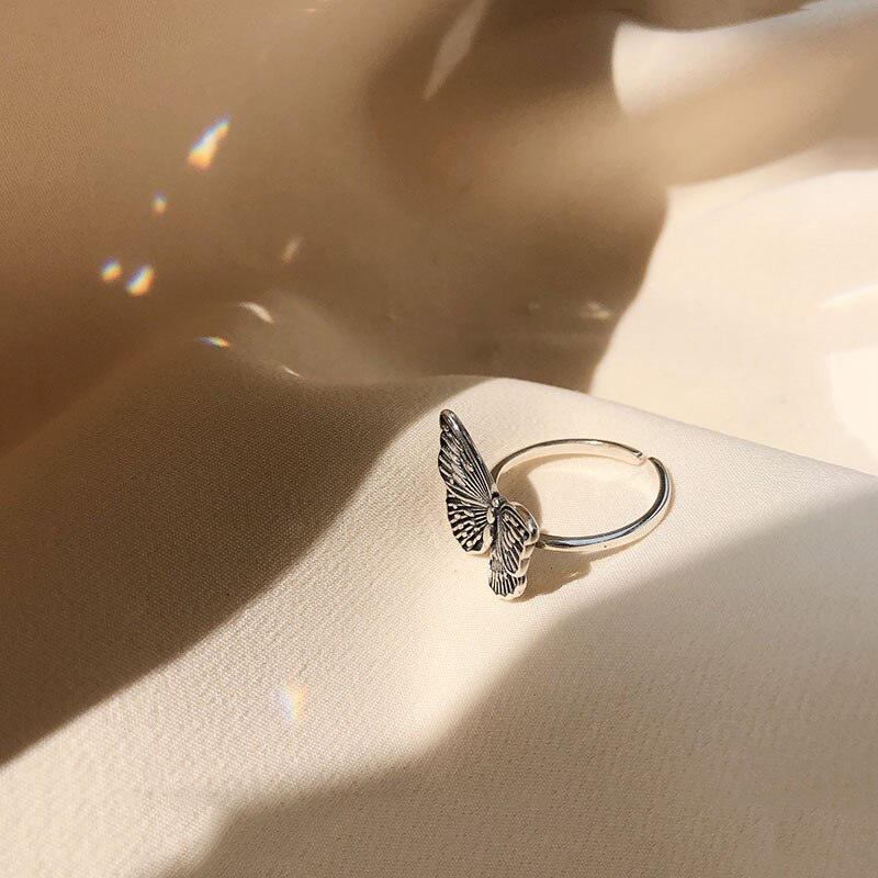 Persoonlijkheid Bohemian Vintage Vlinder Ringen Voor Vrouwen Mannen Vintage Ringen Gothic Sieraden Valentines