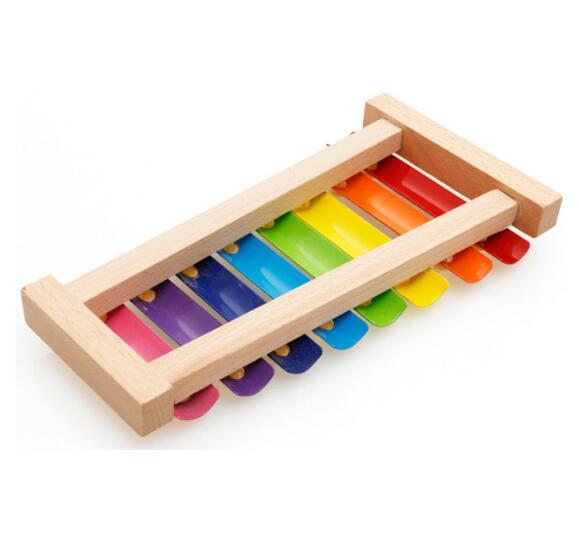 Houten Muziek Instrument Speelgoed Baby Baby Spelen Kloppen Piano Muzikaal Speelgoed Vroege Educatief Speelgoed YH1080