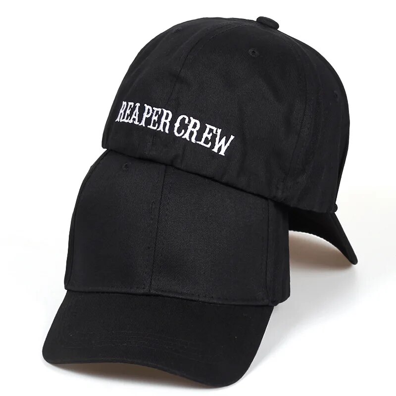 Unisex Rear Seal REAPER CREW Embroidery Baseball Caps Spring And Autumn Outdoor Adjustable Casual Hats Sunscreen Hat: Default Title
