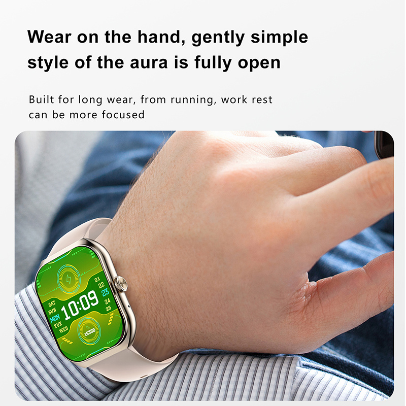 2024 nowy inteligentny zegarek AMOLED połączenie Bluetooth monitorowanie tlenu my krwi 100 tryb sportowy IP68 wodoodporny męnarty smartwatch dla androida IOS