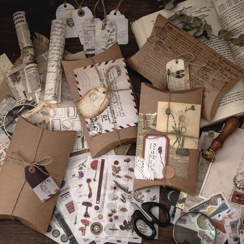 30 ark årgang samling og #39 ;s serie klistremerke diy dekorative scrapbooking tidsskrift planlegger klistremerker estetiske skrivesaker