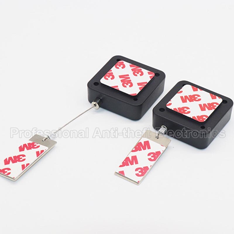 retractable anti-theft pull wire box recoiler square security steel cable 20pcs/lot