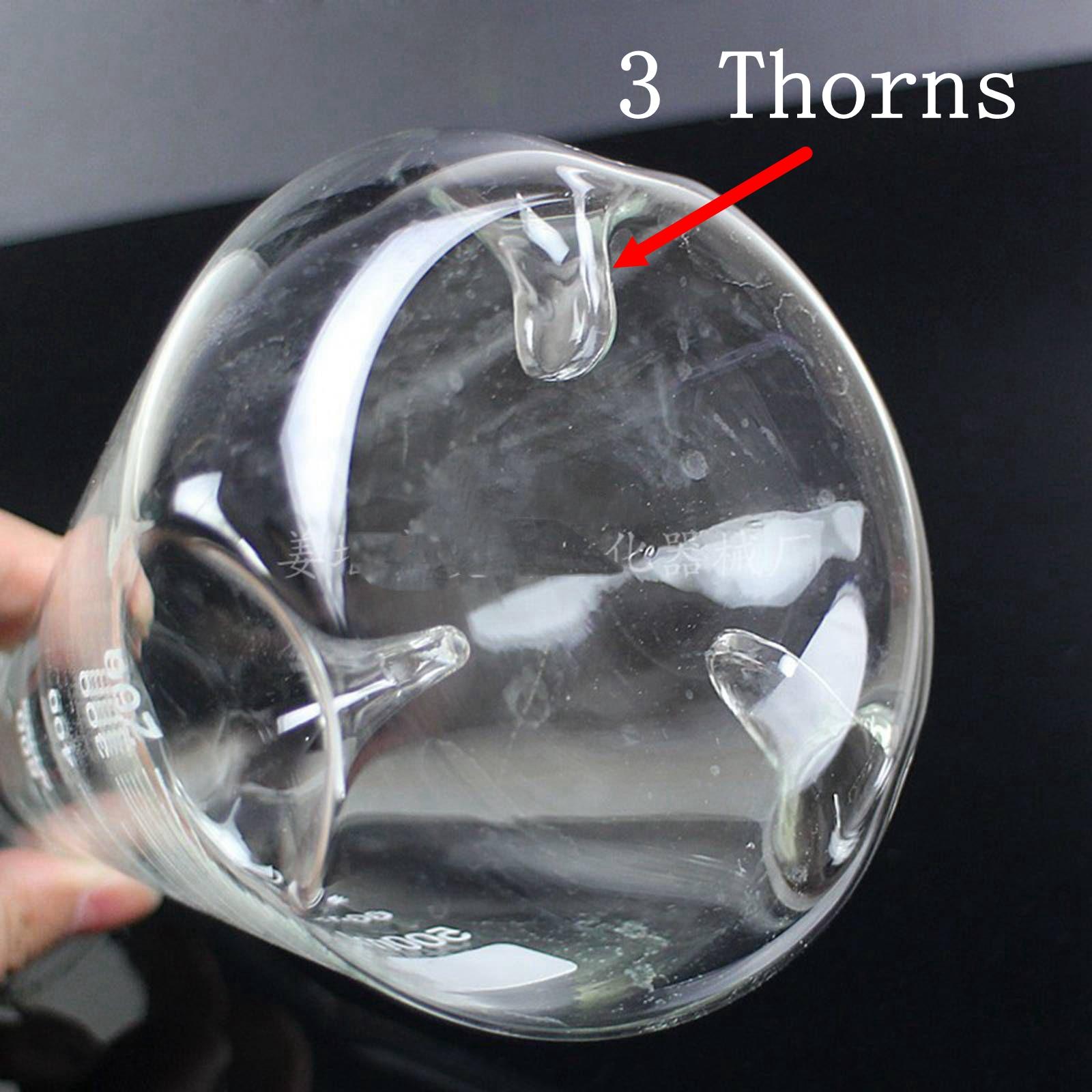 2000ml 3 Thorns GG17 Glass Baffle Shake Conical Erlenmeye Flask Boro Glass Laboratory Ware