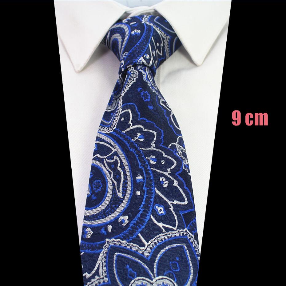 RBOCOTT Extended 9cm Tie Extra Long Size 160cm Mens Brown Paisley Blue Floral Necktie Red Plaid Silk Neck Tie Wedding Business: 27