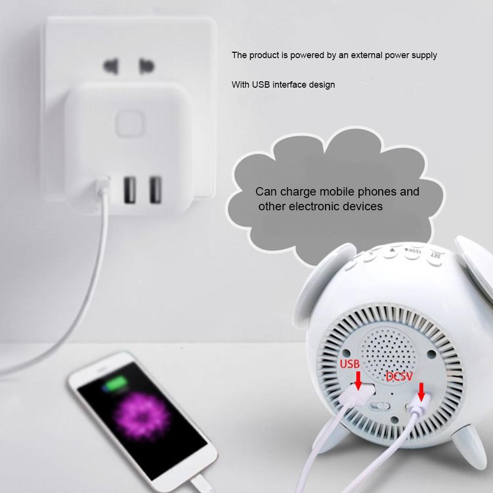 Zegar cyfrowy doprowadziło budzić w górę światło budzik lampa stołowa z trybem zachód słońca lampka nocna robić dekoracji sypialni dla dzieci biurko zegar