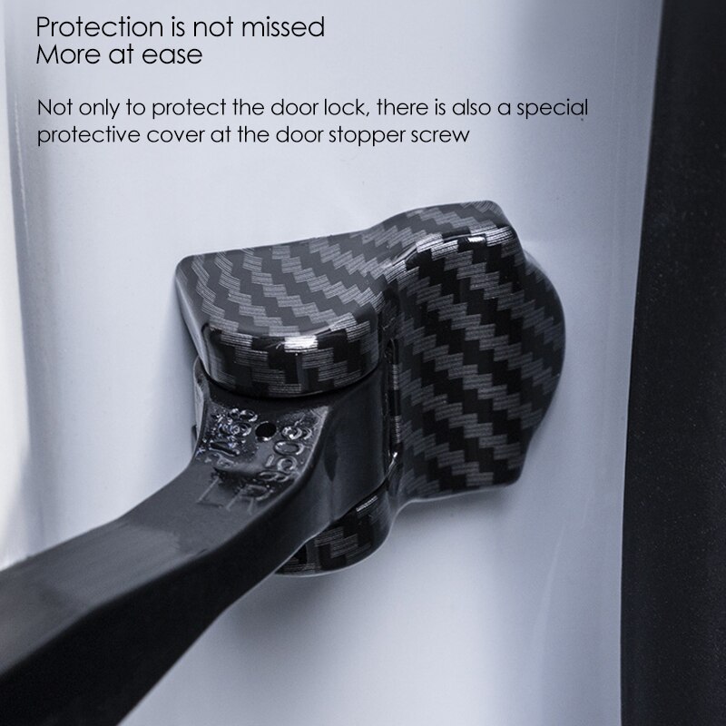 Cubierta de cerradura de puerta para Tesla Model3, hebilla de protección de palanca de Tope de puerta