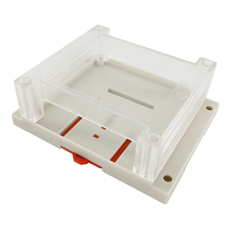 10pcs/lot mold injected extrusion housing ABS plastic case enclosure diy 115*90*40mm for PLC system PCB equipment: beige-transparent