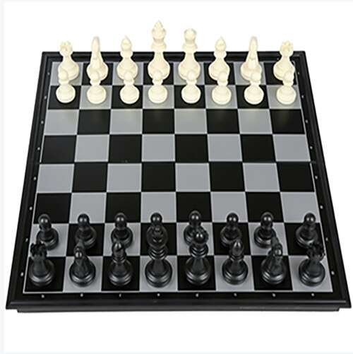 Magnetic Chess Board Medieval Gold And Silver Chess Board Set Leisure Entertainment Children For Games Chess: 20X20CM Black White