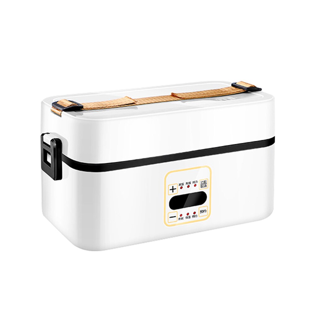 Fiambrera eléctrica multifuncional de acero inoxidable, contenedor de almacenamiento de alimentos con reserva inteligente para estudiantes, trabajadores de la Oficina
