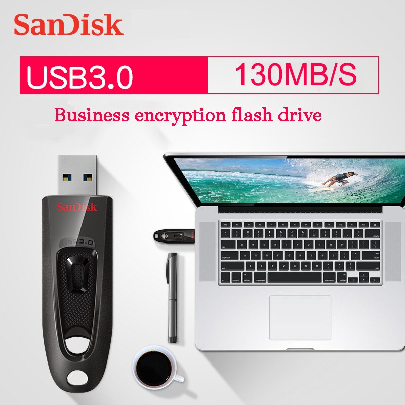SanDisk USB 3.0 Flash Drive 128GB 64GB 32GB 16GB pendrive pen-drivy Flashdisk U dysk urządzenie pamięci masowej na PC CZ73 CZ48 CZ600