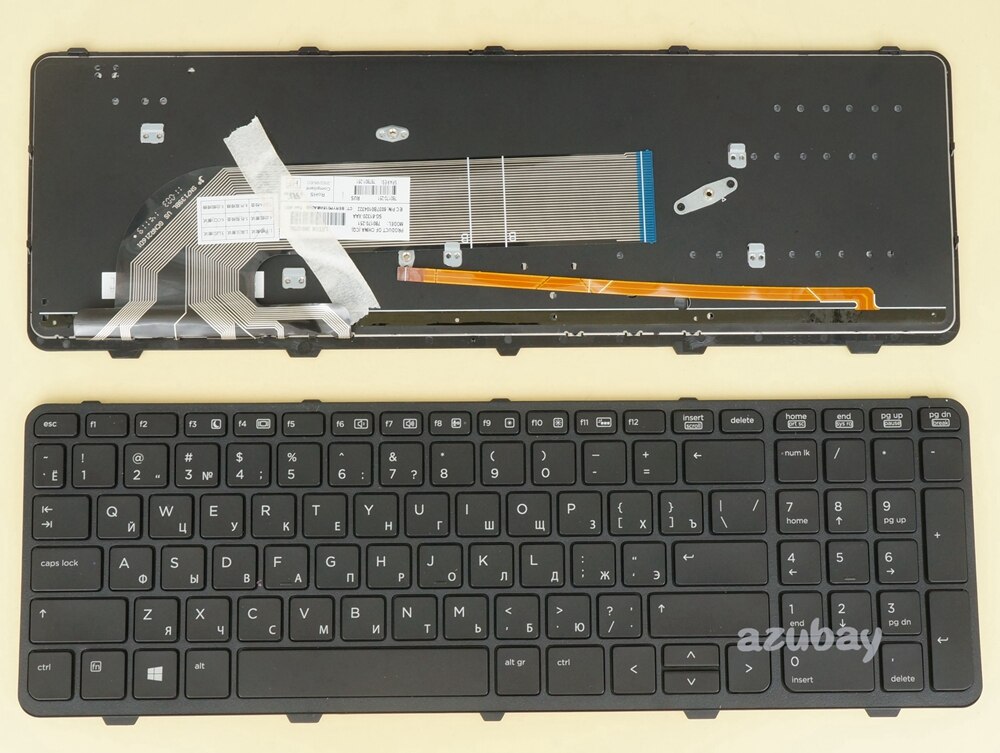 Russische Deutsch Französisch Schwedisch Finnische Hebräisch Koreanische Taiwan Türkische Bulgarische Tastatur für HP Probook 650 G1, 655 G1, hinterleuchtet: Russisch hinterleuchtet